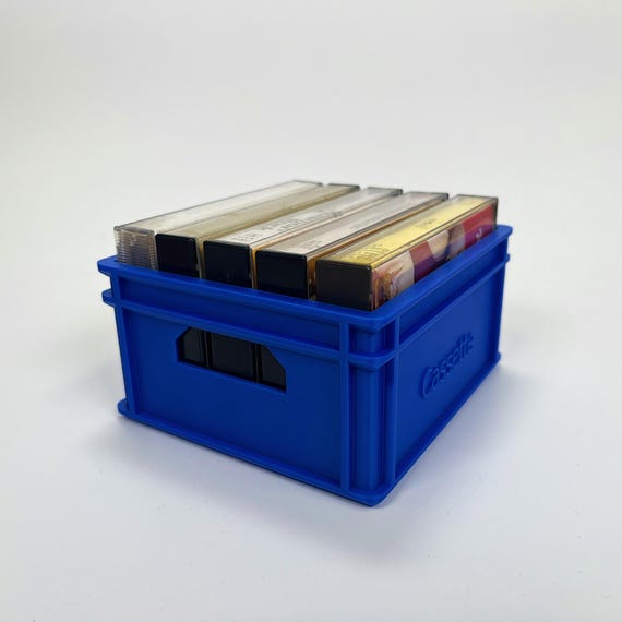 Retro Cassette Storage Audio Cassette Tape Tray Organizer For Tapes Miniature Beer Crate For Cassette  Storage Tape Holder Cassette Stand Retro Tape Rack UK