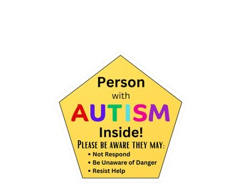 Autism Safety Kiss-Cut Vinyl Decals