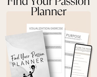 Find Your Passion Journal | Printable PDF Digital Download