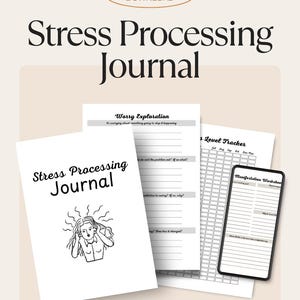 Stress Processing Journal | Printable PDF Digital Download