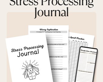 Stress Processing Journal | Printable PDF Digital Download