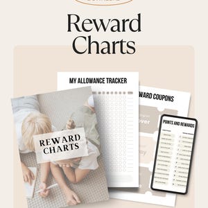 Kids Reward Charts Bundle – Chore, Allowance, Consequence & Behavior Printables | Digital Download