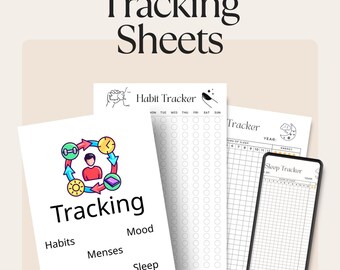 Printable Habit and Life Tracker | Track Habits, Mood, Sleep, Spending, and More