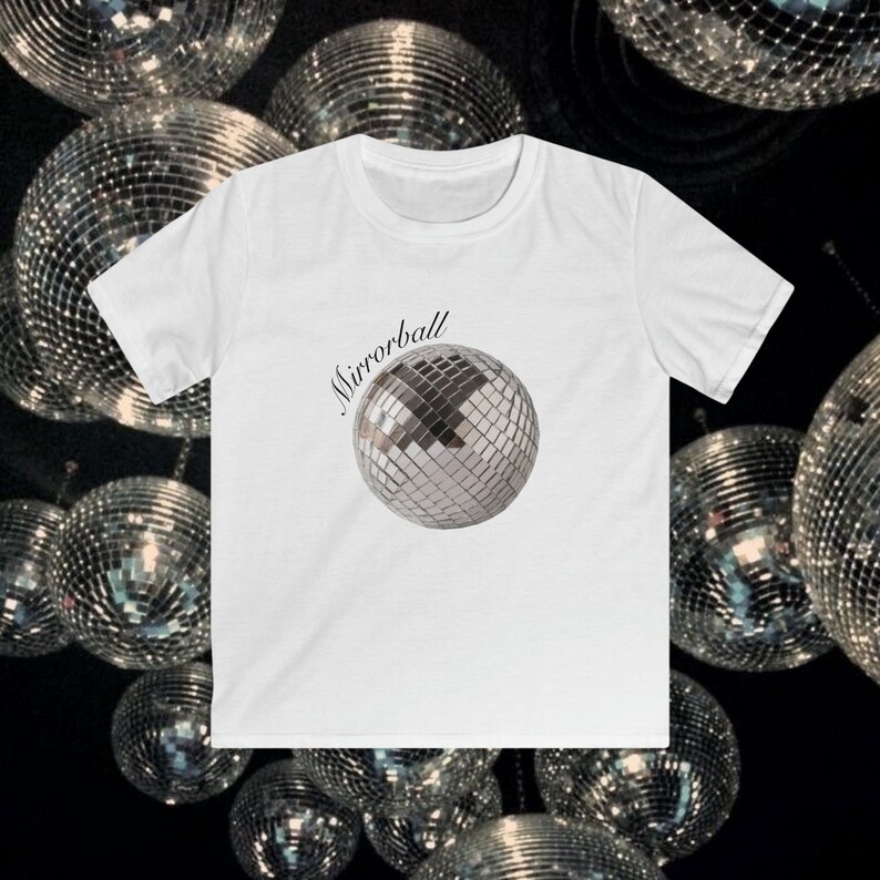 Mirrorball Taylor Swift Graphic Print Baby Tee Pinterest Y2k Coquette