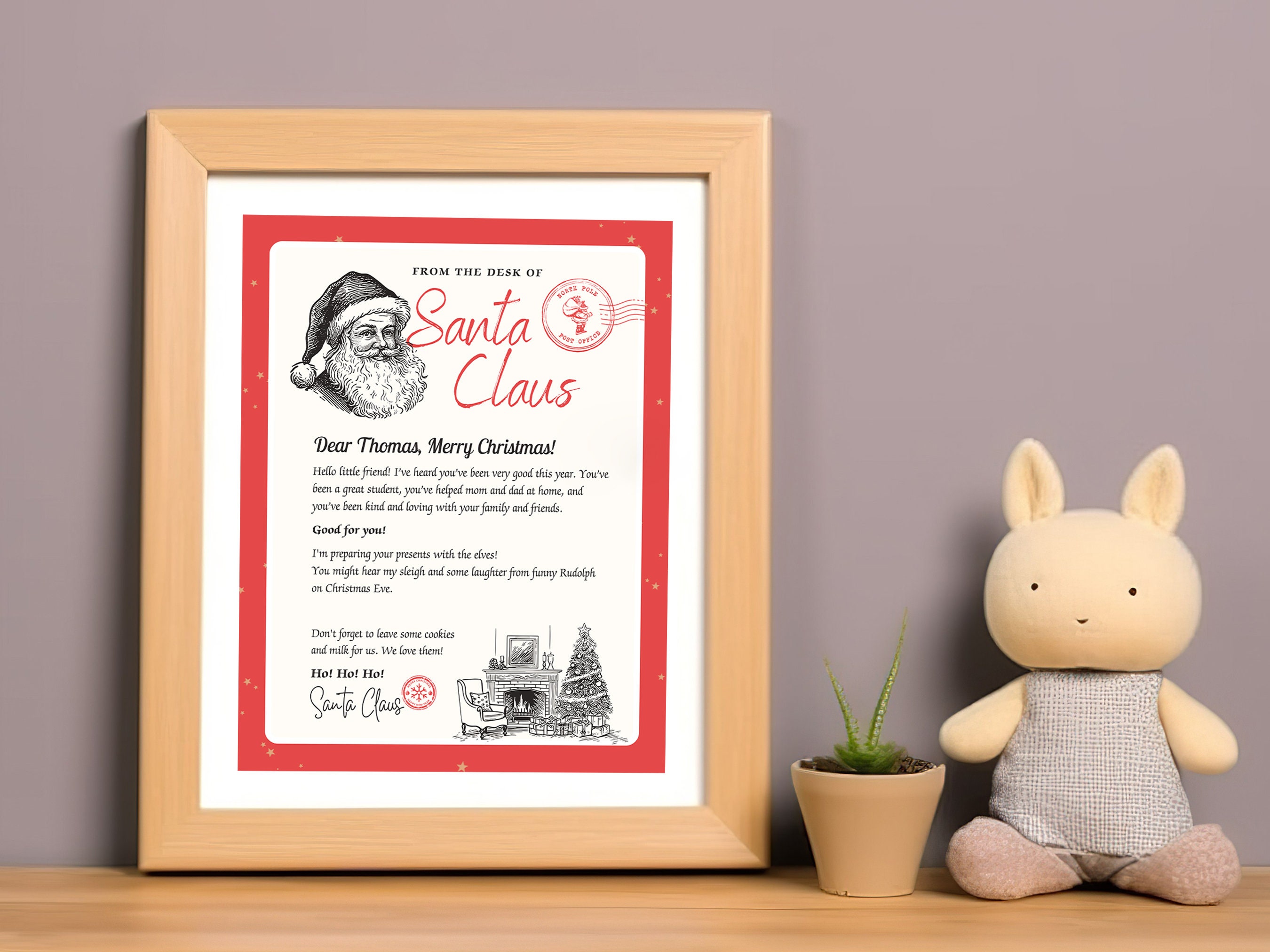 Letter From Santa, Nice List Certificate, Christmas Letter, Printable ...