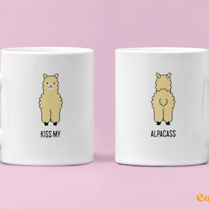 Alpaca mug, alpaca gift, alpaca accessory, gift for him, gift for her, funny mug, funny gift