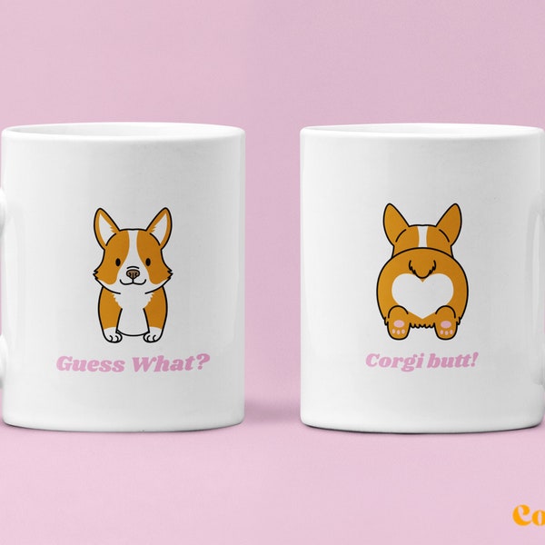 Corgis-Tasse, lustige Tasse, Geschenk für ihn, Geschenk für sie, Corgis-Liebhaber, Hundebecher, Hundeaccessoire, Hundegeschenk