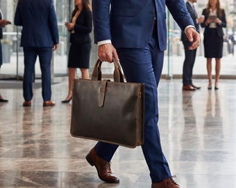 Leather Laptop Bag Women Men, Personalized Tote Bag 13 15 Inch, Genuine Leather Work Bag, Custom Engraving, Shoulder Bag