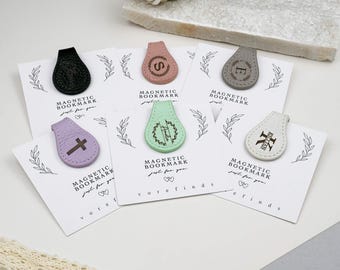 Personalized Leather Teacher Bookmark: Engraved Thank You Gift