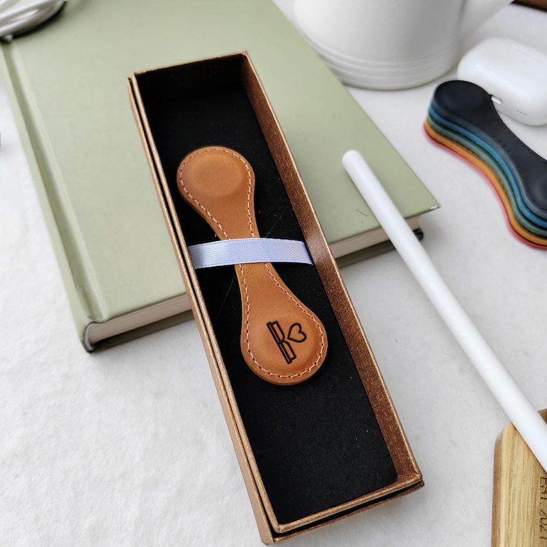 Customized Leather Bookmark, Reader Gift, Book Lover Gift