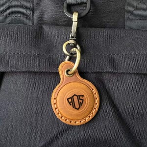 Portachiavi in pelle AirTag, portachiavi personalizzato per Air Tag, custodia in pelle per portachiavi AirTag, Air tag per cani, regalo per papà