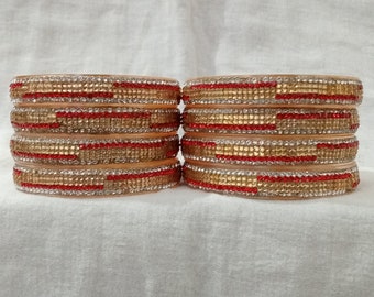 4 Plastic Bangles rose golden Color Women Fashion Bangles Accessories Plastic Bangles for Women and Girls