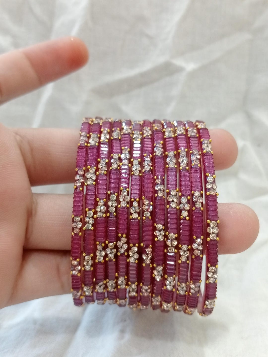 Pyaji Color Code 12 Glass Bangles Pyaji Color Women Fashion Bangles Accessories Glass ...