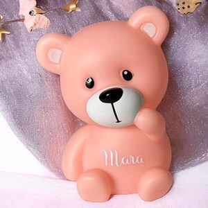 LED Bärchen mit Name I Nachtlicht Kinder I Geburtstagsgeschenk I personalisiert I Geschenkidee I Nachtlicht Wunschname I Teddybär
