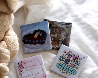 Magneti personalizzati | Magnete da frigo personalizzato | Magneti con foto personalizzati | Magneti fotografici 50x50 mm