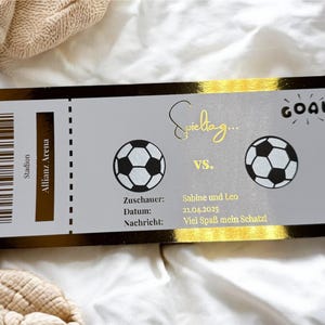 SPÉCIAL : Billet de football personnalisé I Billet I Billet à gratter I Bon d'anniversaire I Billet de stade pour un match de football