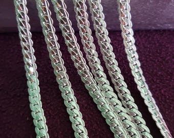 Sleek 925 Sterling Silver Herringbone Necklace Flat Snake Chain for Her/Him