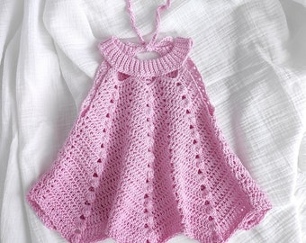 Crochet pattern Baby dress, baby sundress. 6 sizes: newborn - 3-4 years