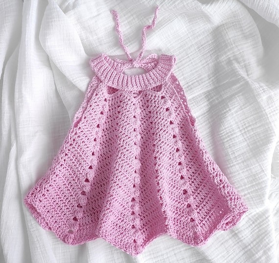 Crochet pattern Baby dress, baby sundress. 6 sizes: newborn - 3-4 years