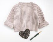 CROCHET PATTERN baby sweater, baby boy, baby girl jumper, sizez 0-8 years