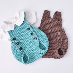 Crochet Pattern baby romper,  5 size - newborn to 12 months. ONLY IN ENGLISH