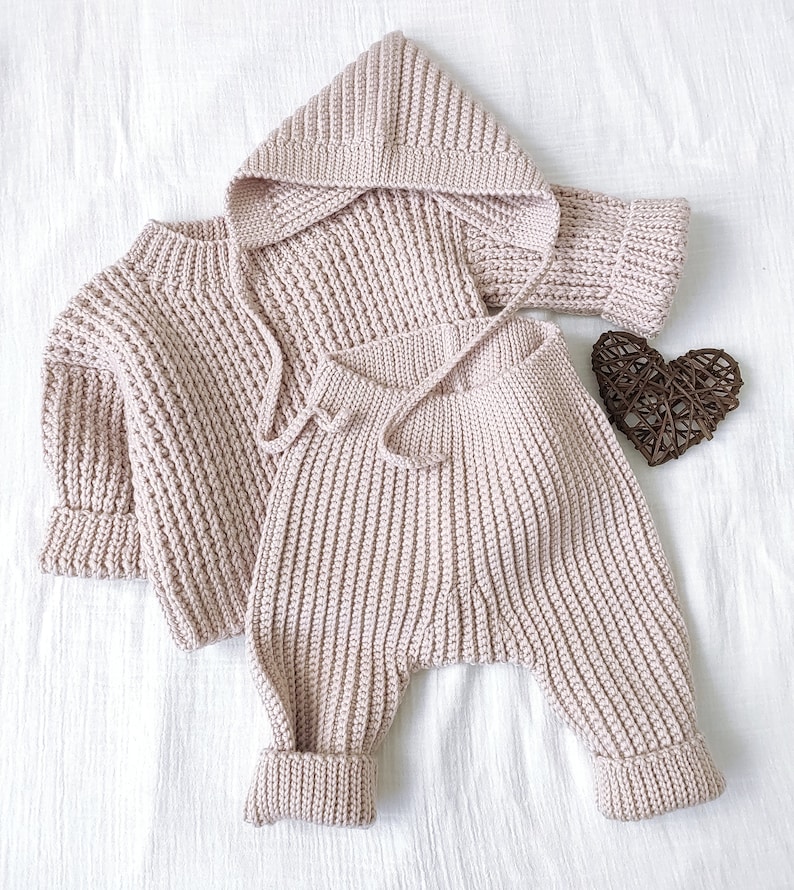 Crochet Patterns Baby Sweater, Hat and Pants Cozy Baby Set Etsy