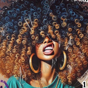 Black Woman PNG | Transparent Background |300 DPI | Afrocentric Clipart | Instant Download |High Resolution Afro Clipart