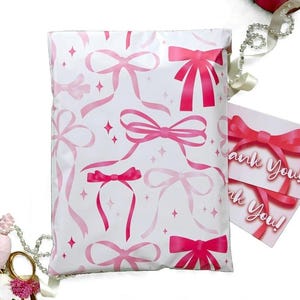 Polymailers 10x13, Bows, Christmas Mailers, Trendy Mailers, Fun Poly mailer, Cute Packaging Materials, Boutique Shipping Bag