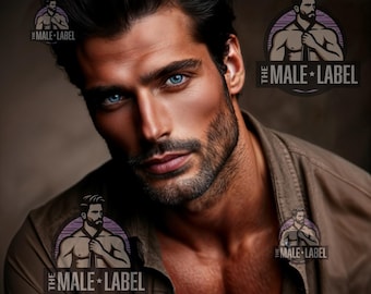 AI Male Model Portrait: Handsome Man for Romance Novel Covers (Digital Download)