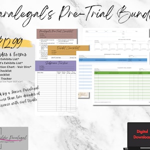 Paralegal&#39;s Pre-Trial Bundle