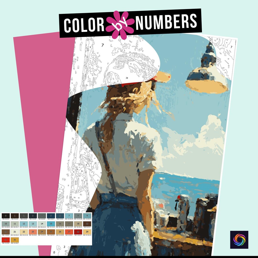Color by Numbers for Adults Artist Paint by Numbers Digital Coloring ...