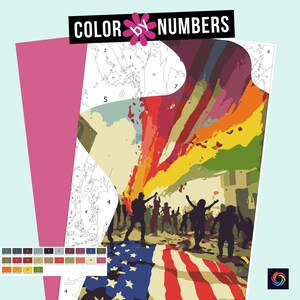 Abstract Still Hope for America Color by Numbers (Digital Download)