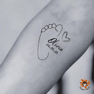 Custom Newborn Temporary Tattoo Personalized Newborn Temporary tattoo Newborn Tattoo newborn gift for baby boy newborn gift for baby girl