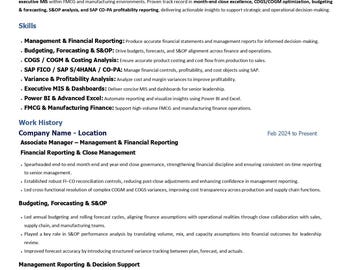 Accountant Resume Template | Executive Finance CV | Modern, ATS-friendly (docx/pdf)