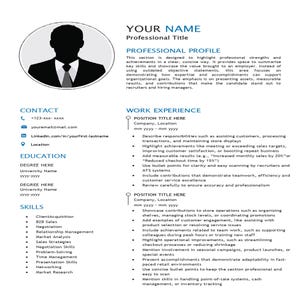 Sales Associate Resume Template | Retail Sales CV | Sales Manager Resume | Entry Level Sales Job Resume