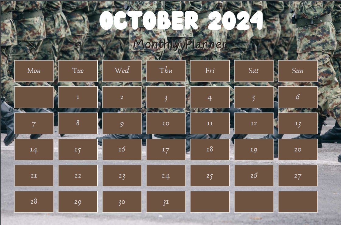 ARMY Calendar 2024 - Etsy