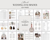 Ultimate Wedding Day Binder Template, Wedding Planner, Wedding Itinerary, Wedding Checklists, Digital & Printable Wedding Binder, Canva