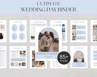 Wedding Planner Binder Template: Customizable Canva Itinerary (Digital Download)
