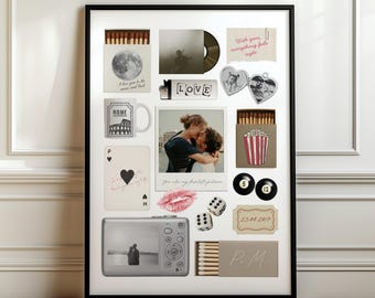 Matchbox Poster Template: Personalized Gift (Editable Canva Template)