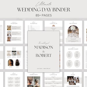 Ultimative Hochzeitstag Mappe, Hochzeitsplaner, Hochzeitsplaner, Hochzeitsplaner, Hochzeits Checklists, digitale & druckbare Hochzeitsmappe, Canva