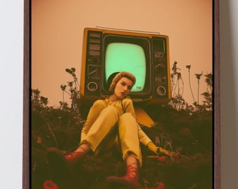 Impresión artística de ciencia ficción distópica: Retrato de un futuro en el páramo