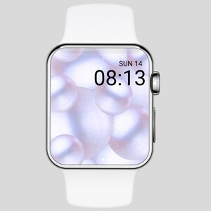 Sfondo per Apple Watch bianco perla per il quadrante del tuo Apple Watch