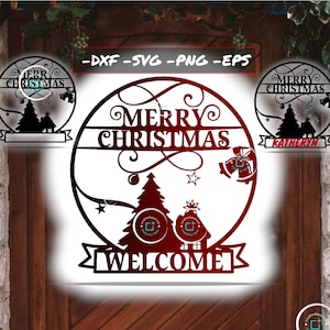 Merry Christmas SVG, Christmas Sign SVG, Christmas Sign Png, XMas SVG, Digital Download, Cut File, Sublimation, Clipart (dxf/png/eps files)