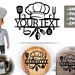 Chef Svg, Chef Logo SVG, Chef Hat Monogram Svg, Kitchen Wall Art Svg ...
