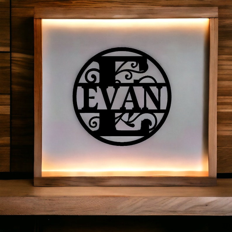 Wam Monogram Monogram SVG/DXF/PNG, Laser Cut Wall Art, Split Monogram Frame Alphabet ...