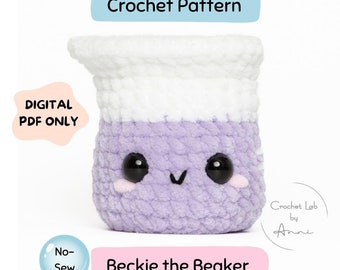 Beaker Crochet Pattern: No-Sew Chubby Beckie (Digital PDF)