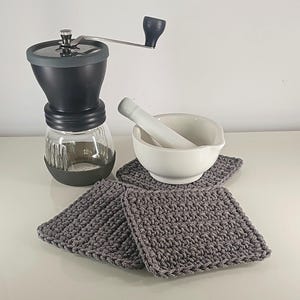 Rectangular cotton string coasters image 2