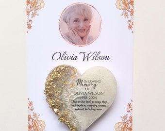 Funeral Favors Remembrance gift Memorial Magnet Favor for Guest Personalized Memorial Gift Funeral magnet favor with card