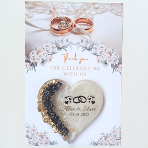 Personalized Epoxy Resin Magnet Favors: Birthday, Wedding, Anniversary