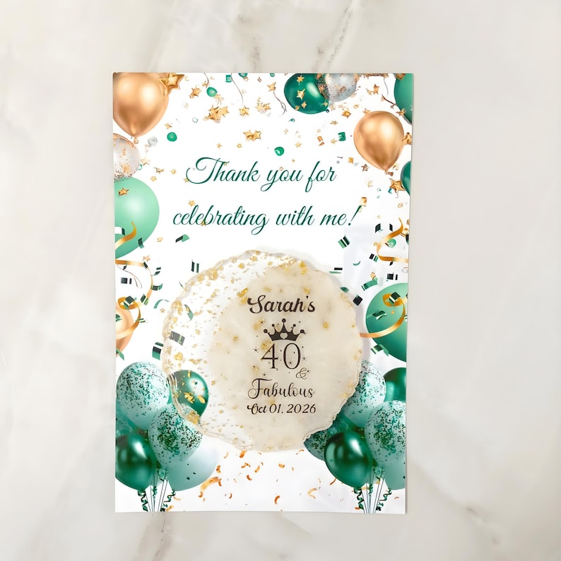 40th 50th 60th 70th 80th Birthday Magnet Favors First Magnet Favors Birthday Magnet Gift for Guest 1st Birthday Magnet image 2
